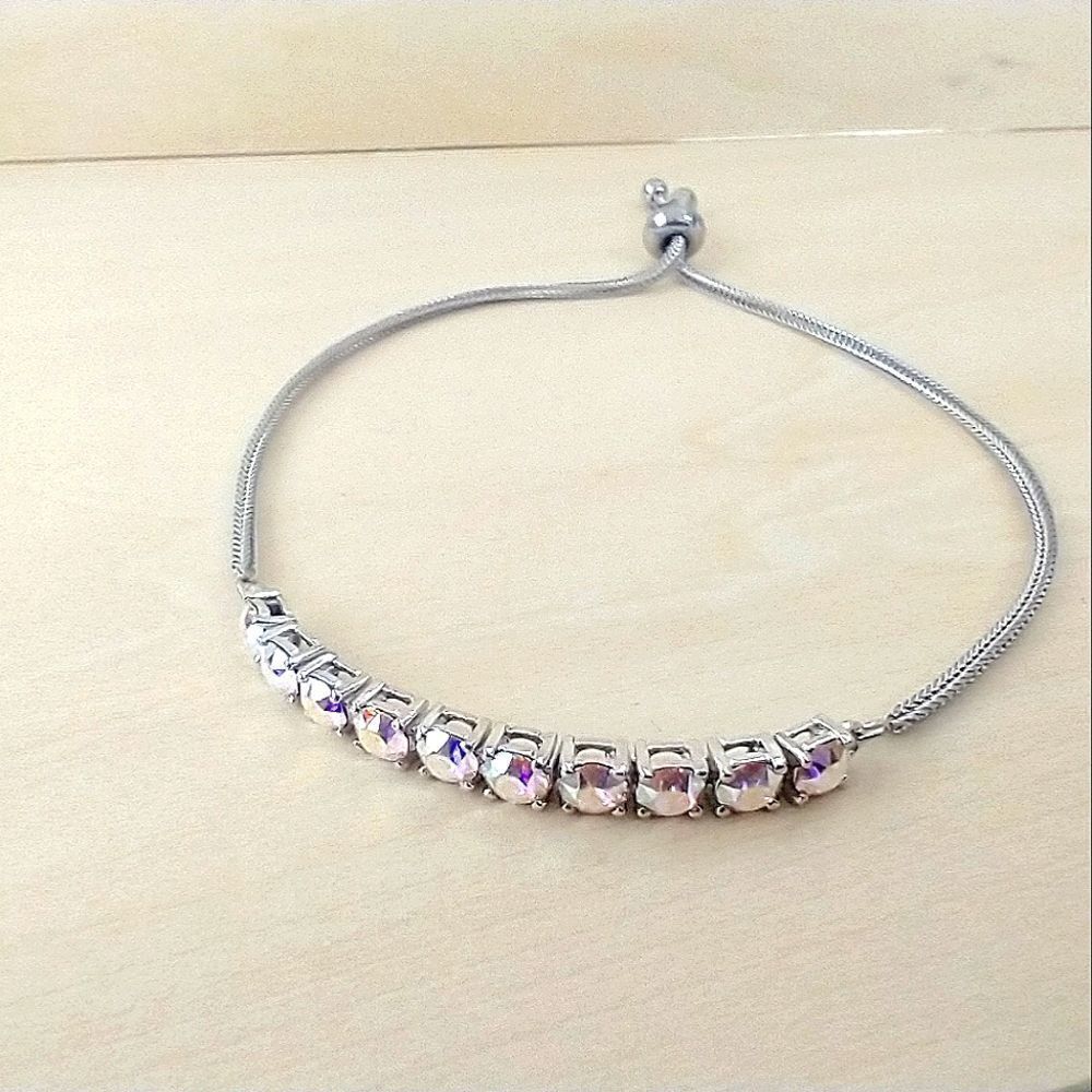 Crystal & Stainless Steel Bracelet